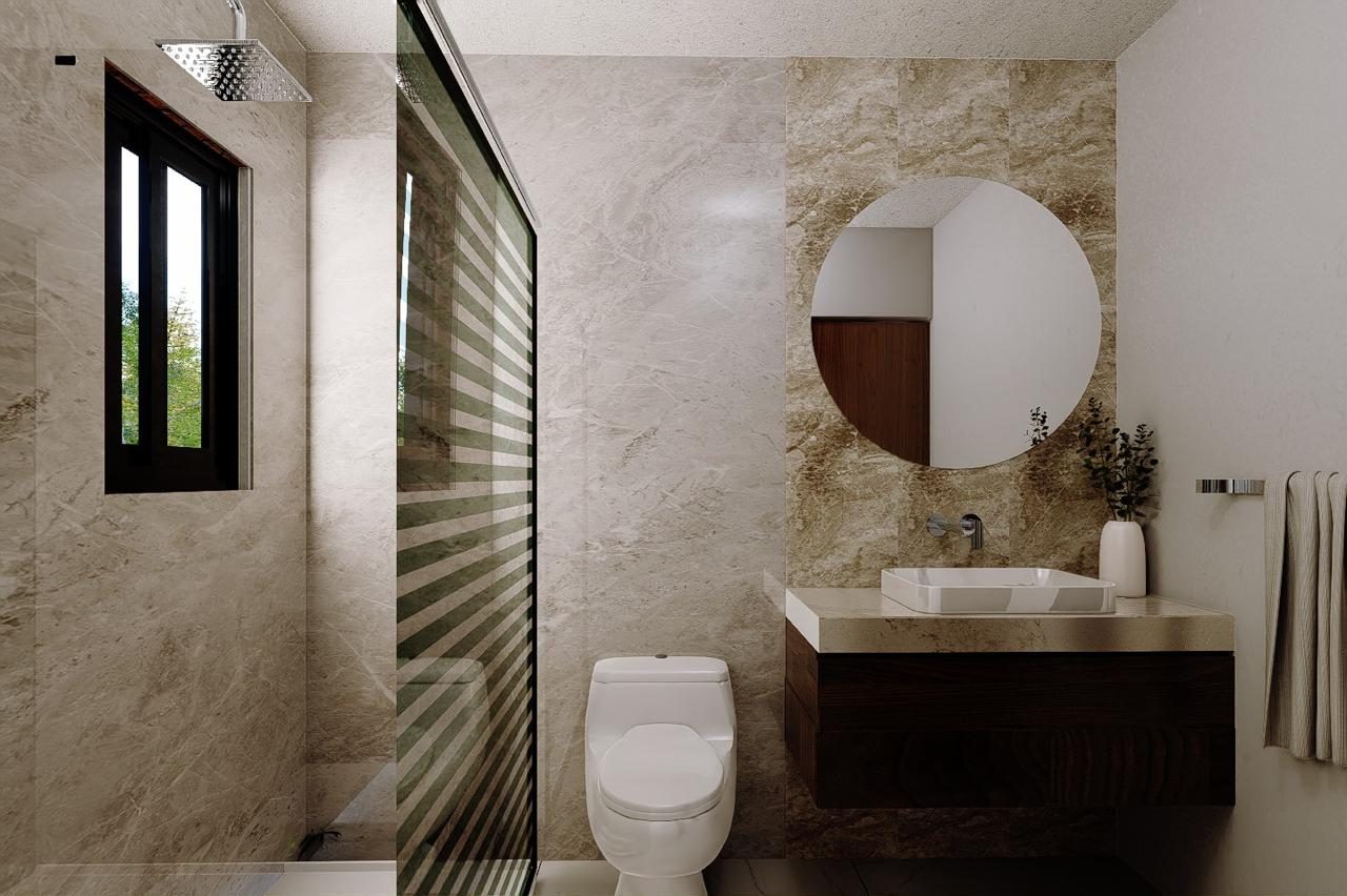 Baño del proyecto residencial en Asunción