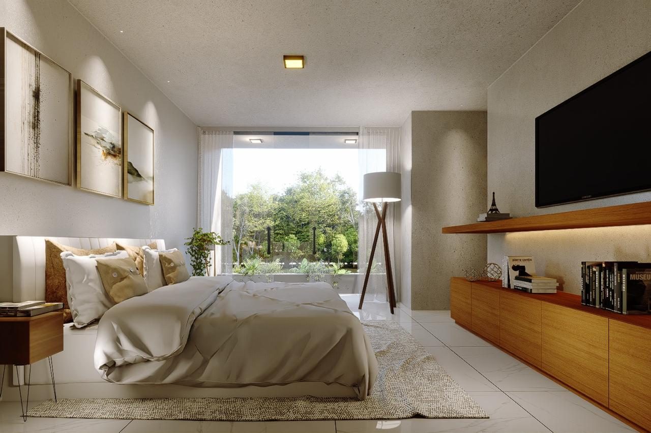 Dormitorio principal del proyecto residencial en Asunción